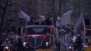 Eagles Celebrated the Super Bowl Win with Open-Air Bus Parade in Philadelphia